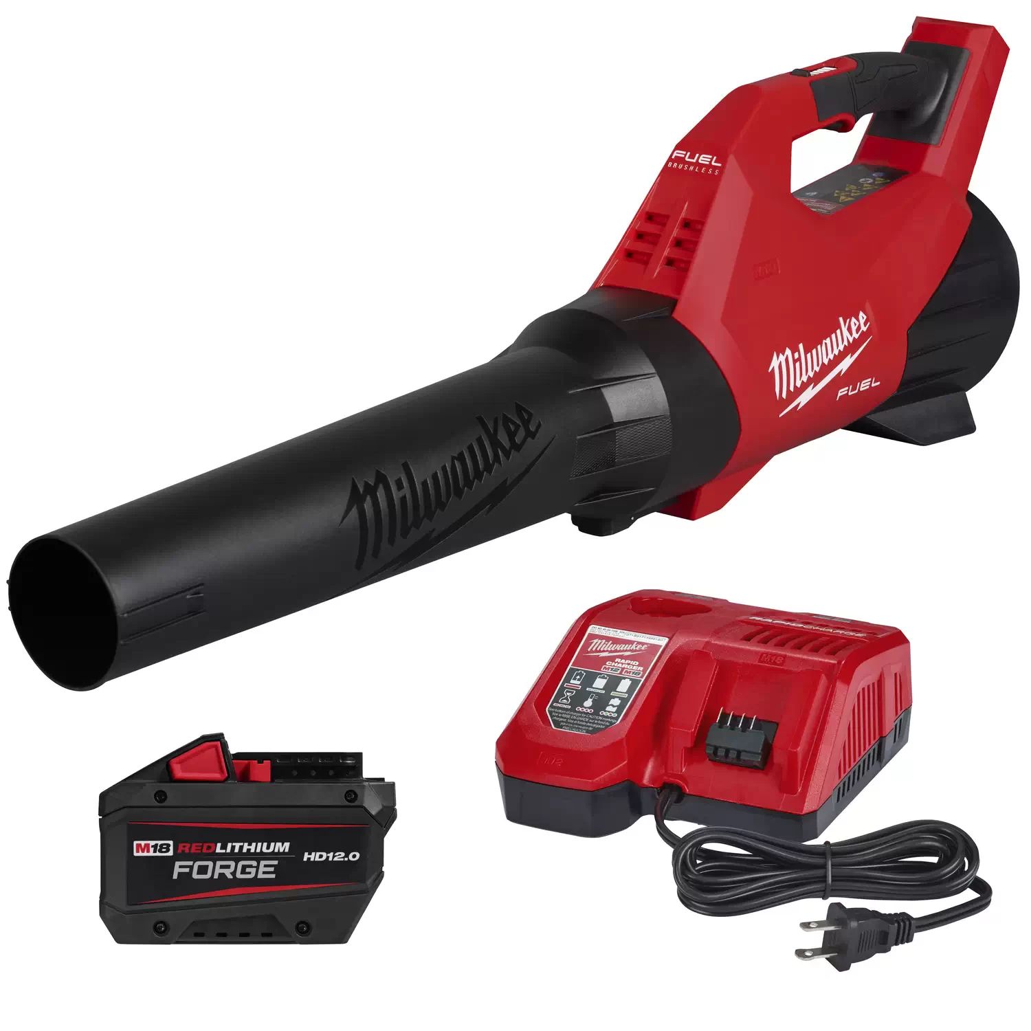 Milwaukee 3017-21HD M18 18V Brushless FUEL 500CFM Blower Kit, 12AH